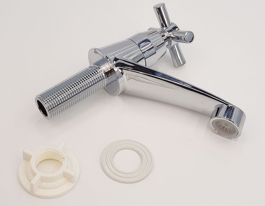 Vòi Lavabo lạnh nhựa ABS mạ Chrome Eurolife EL-LA05 (Trắng bạc)