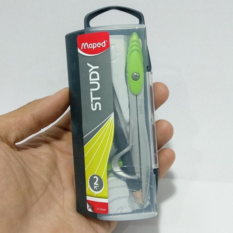 Compa Học Sinh Chì Gỗ Maped 119410 - Chuôi Xanh