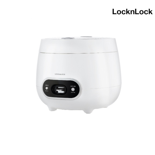 Nồi cơm điện Lock & Lock 0.8L màu trắng EJR426WHT, Hàng chính hãng, công suất 250W, lòng nồi phủ lớp chống dính-JoyMall