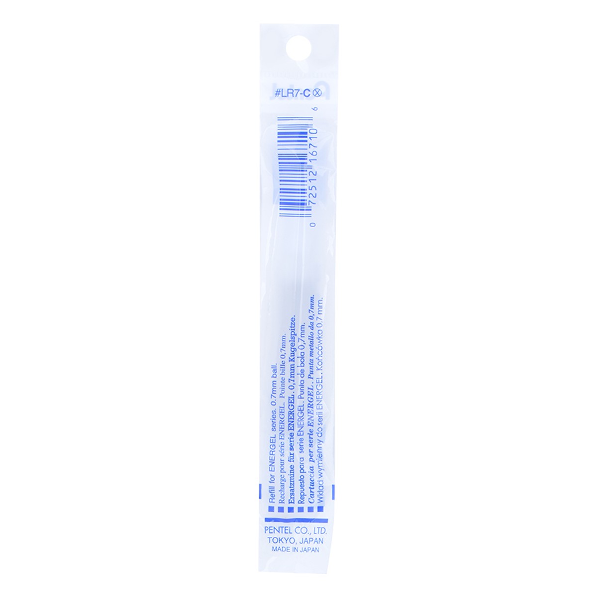 Hộp 12 Ruột bút nước energel Pentel LR7 màu xanh 0.7mm