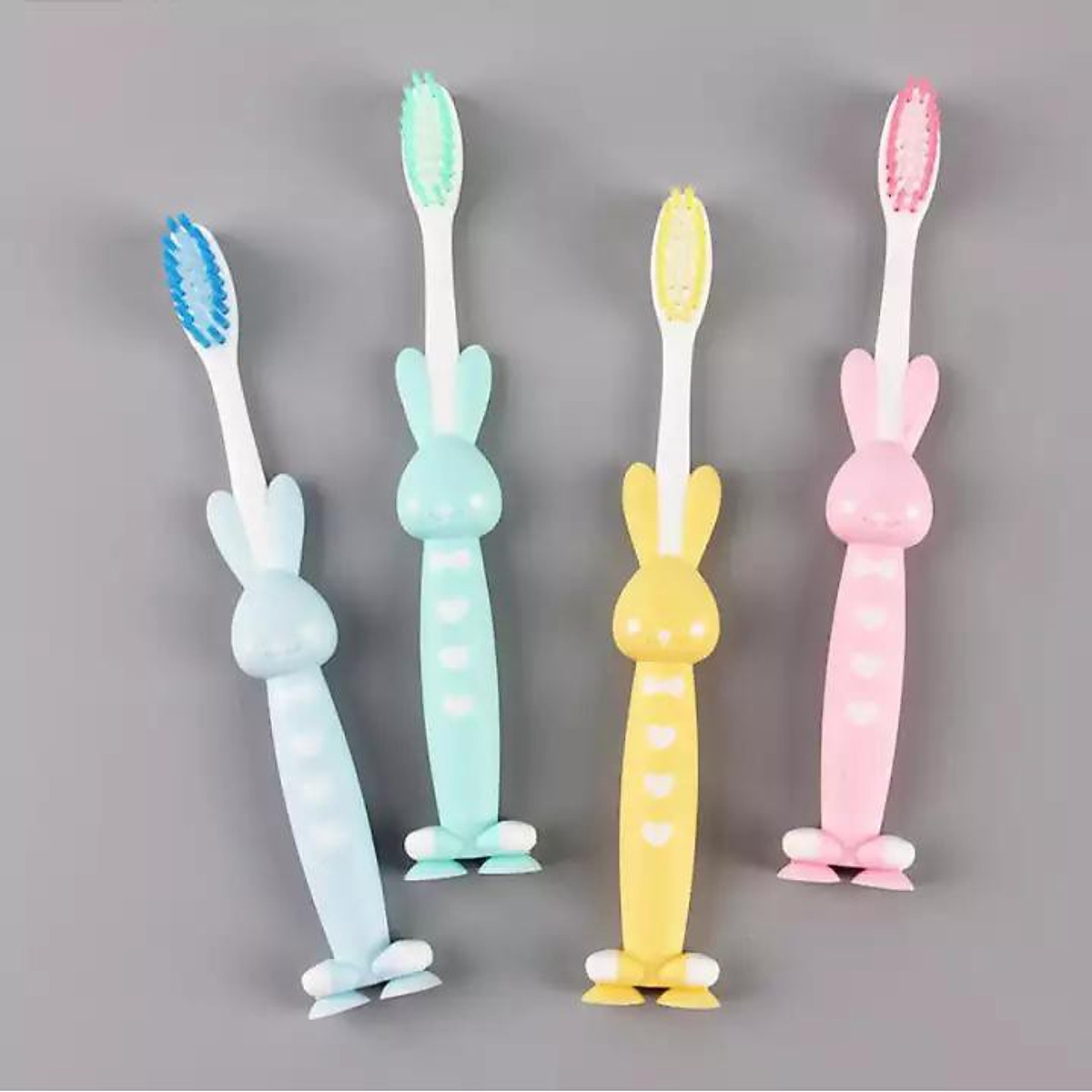 Set 4 Bàn Chải Hình Thú Ngộ Nghĩnh Cho Bé Chuẩn Nhật - Hàng Chính Hãng MINIIN