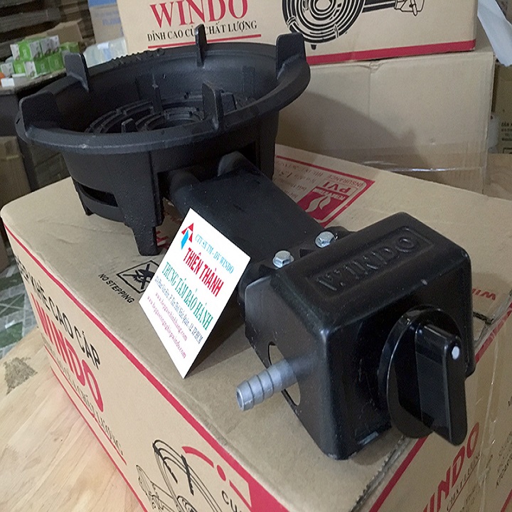 Bếp gas công nghiệp Windo 260C - Tặng bộ van dây (đầu đốt gang) - Hàng Chính Hãng