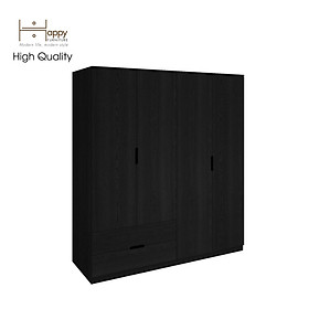 [Happy Home Furniture] MOLLY, Tủ quần áo 4 cánh mở - 2 ngăn kéo, 160cm x 54cm x 176cm ( DxRxC), TCM_109