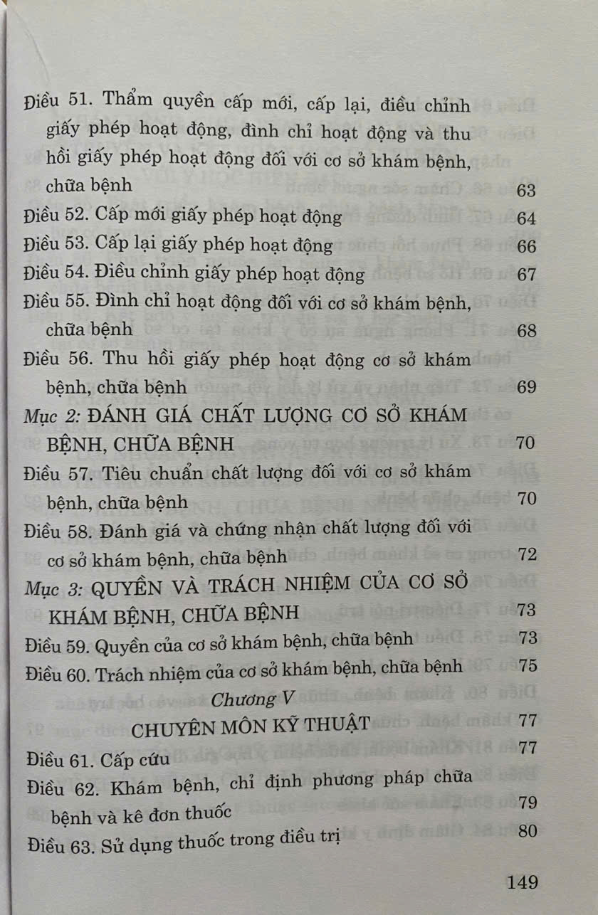 Luật Khám Bệnh, Chữa Bệnh