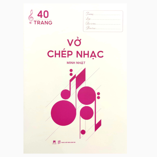 Vở Chép Nhạc 40 Trang (20.5*29.5) (Huy Hoàng)
