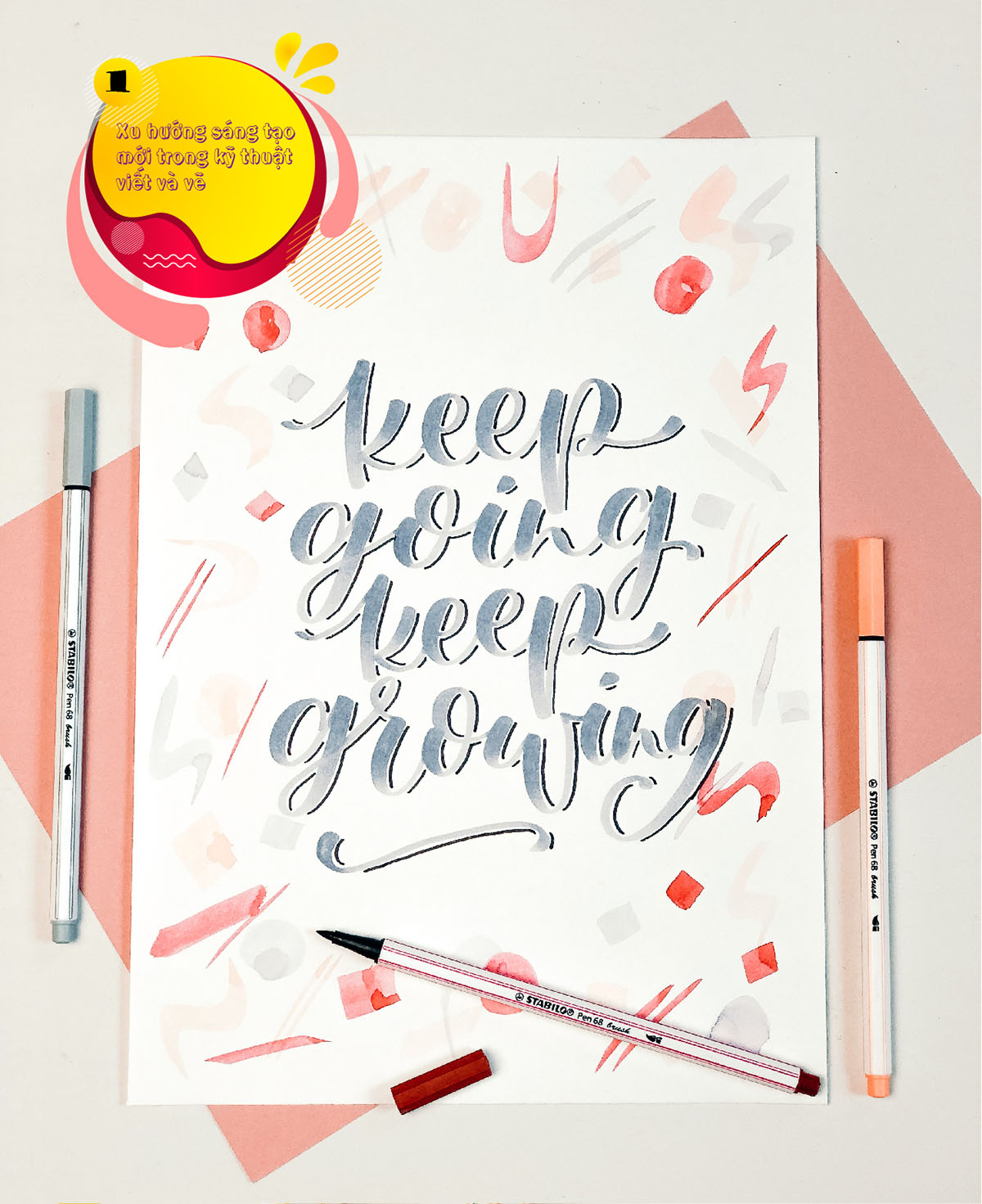 Combo bút lông màu STABILO Pen 68 brush PN68BR - Bộ 8 màu (PN68BR-C8)