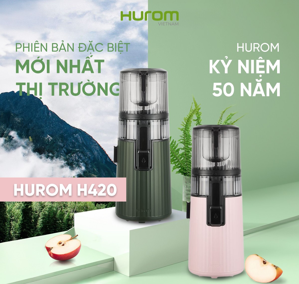 MÁY ÉP CHẬM HUROM H420 - Hàng Chính Hãng - Bảo Hành 10 Năm Động Cơ.