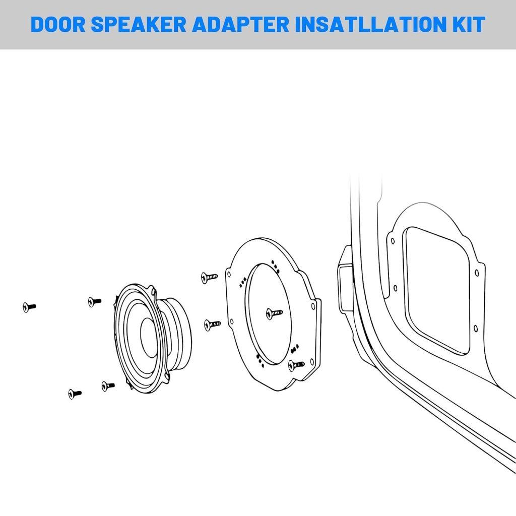 mặt dưỡng loa, đệm đế dưỡng loa ô tô cỡ 6.5inch =160mm phụ kiện độ loa cánh Volkswagen