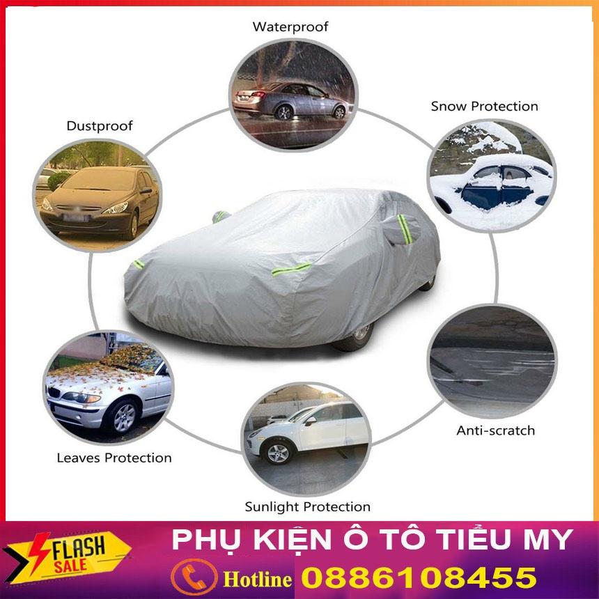 Bạt Phủ Xe Ô Tô Vải Dù Hyundai I10, I20, I30, Accent, Santafe, Tucson, Kona, Getz, Avante, Elantra, Sonata