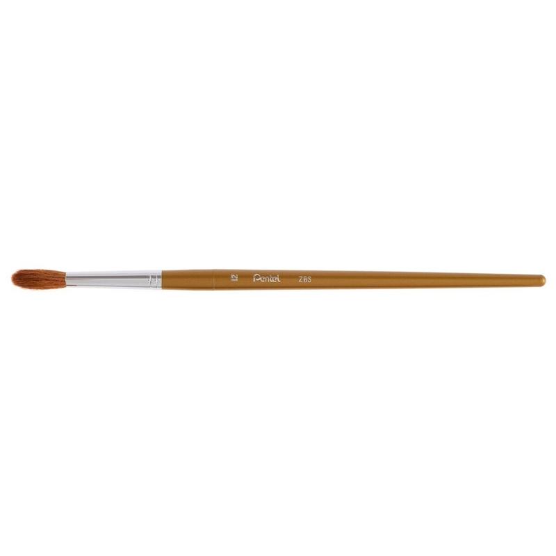 Cọ Vẽ Màu Nước Đầu Tròn Số 12 Pentel ZBS1-12
