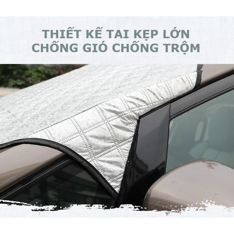 Tấm che chắn nắng kính lái ô tô Nissan Navara CAO CẤP 3 Lớp Chắn Nắng Cản Nhiệt | OTOALO