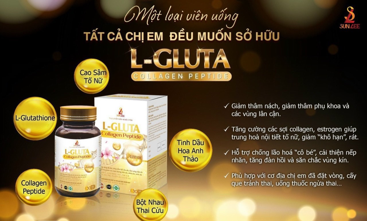 Trắng da COLLAGEN - L- Guta viên uống nâng tone da, chống nắng nội sinh