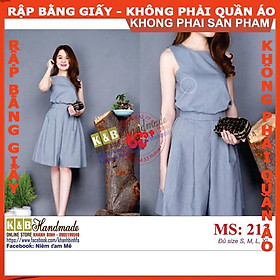 Rập giấy A0 mã 213 (BẢN VẼ) - rập áo  + quần váy