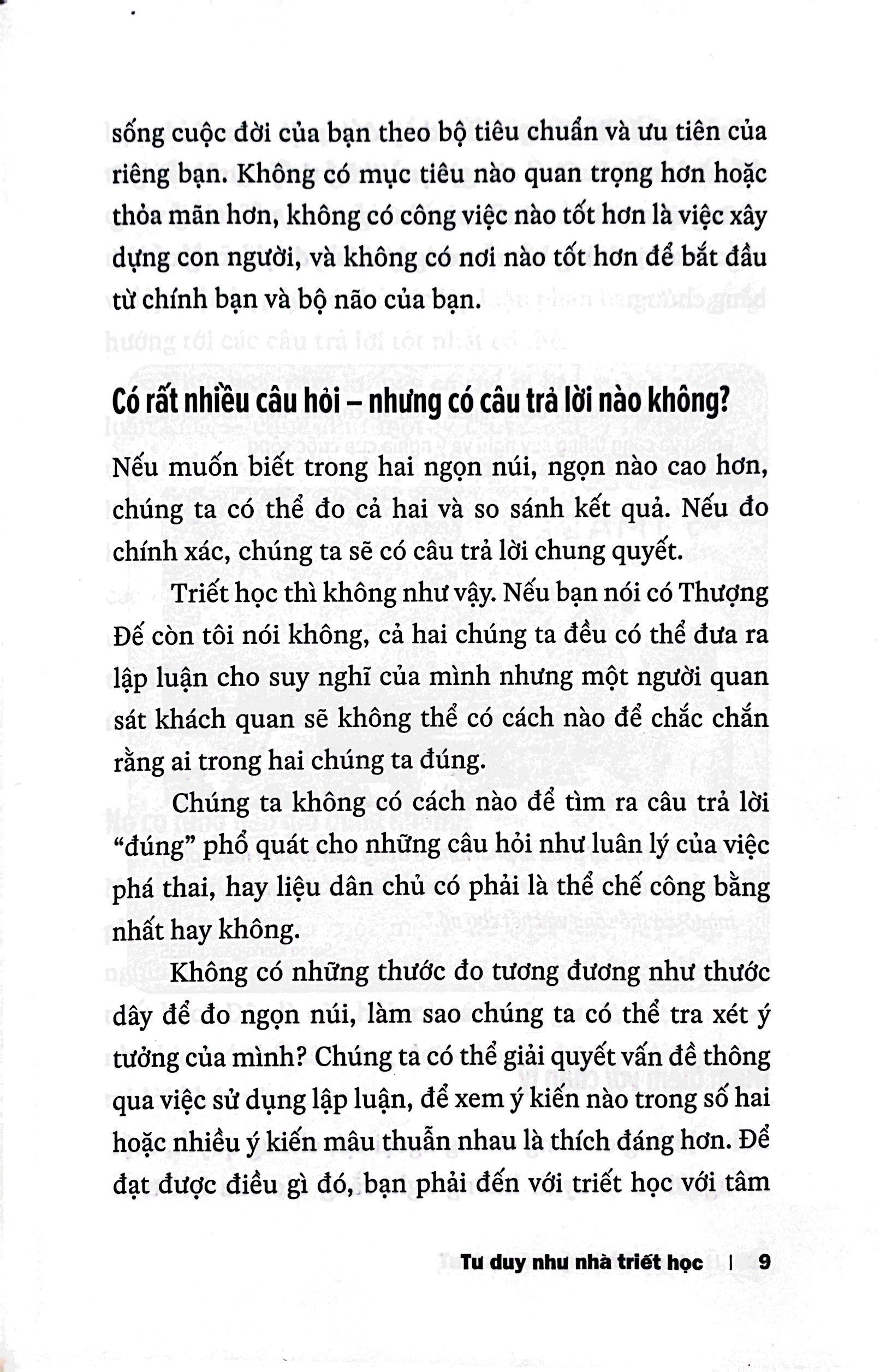 Tư Duy Như Nhà Triết Học - Nắm Bắt Logic Của Lập Luận Và Đạo Đức