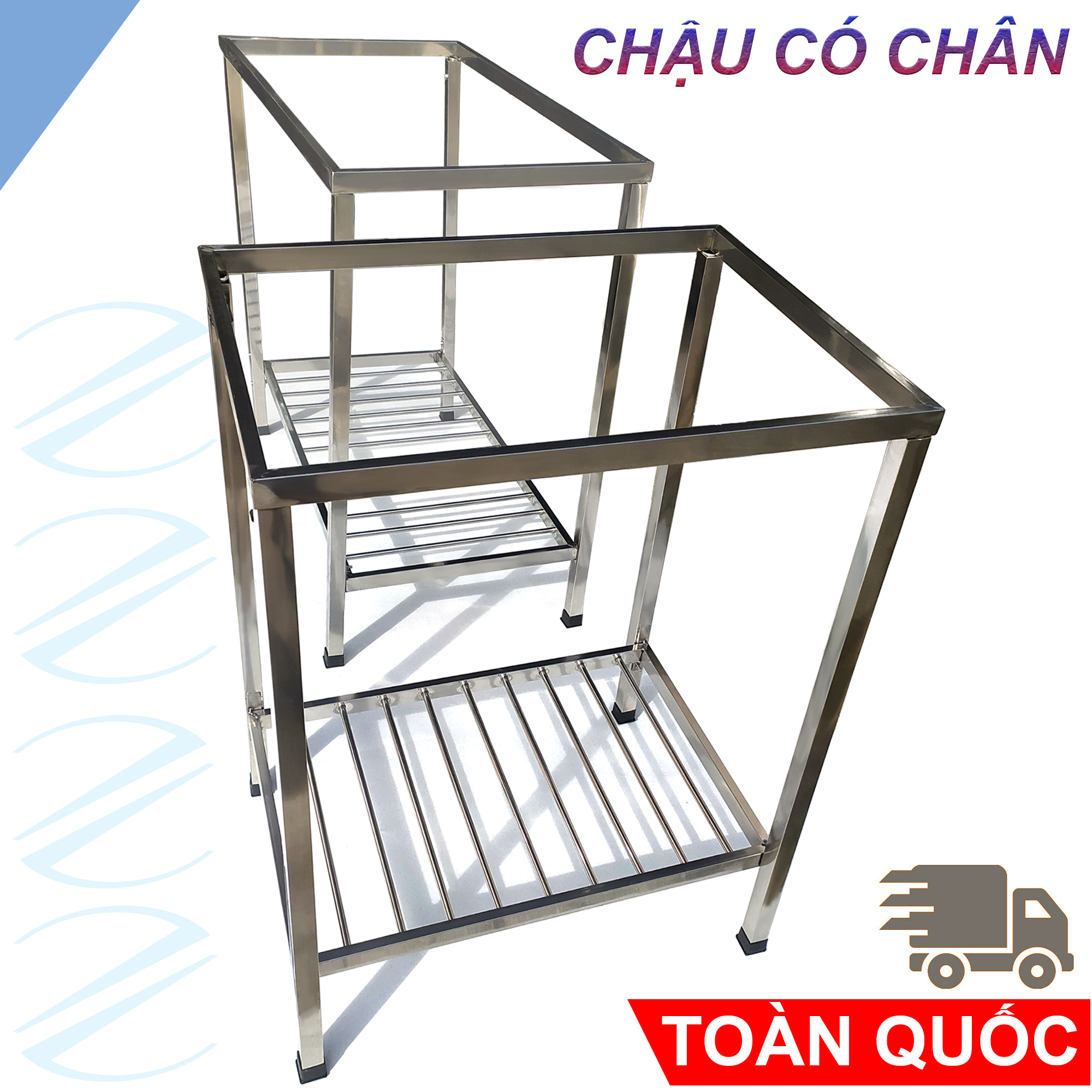 Bộ Chậu Rửa Chén Bát HWATA Inox SUS304 Có Chân Kích Thước 78x43x81cm - Chậu chính hãng kiểu 1 hộc có bàn rộng rãi, đầy đủ xi phông