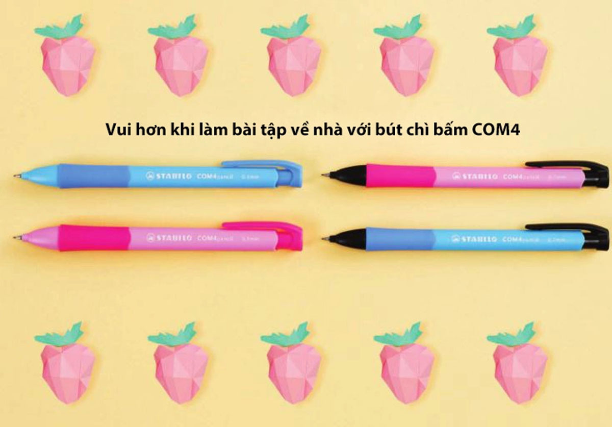 Bút chì bấm STABILO COM4pencil - Nét 0.7mm, màu xanh (MP6637-BU)