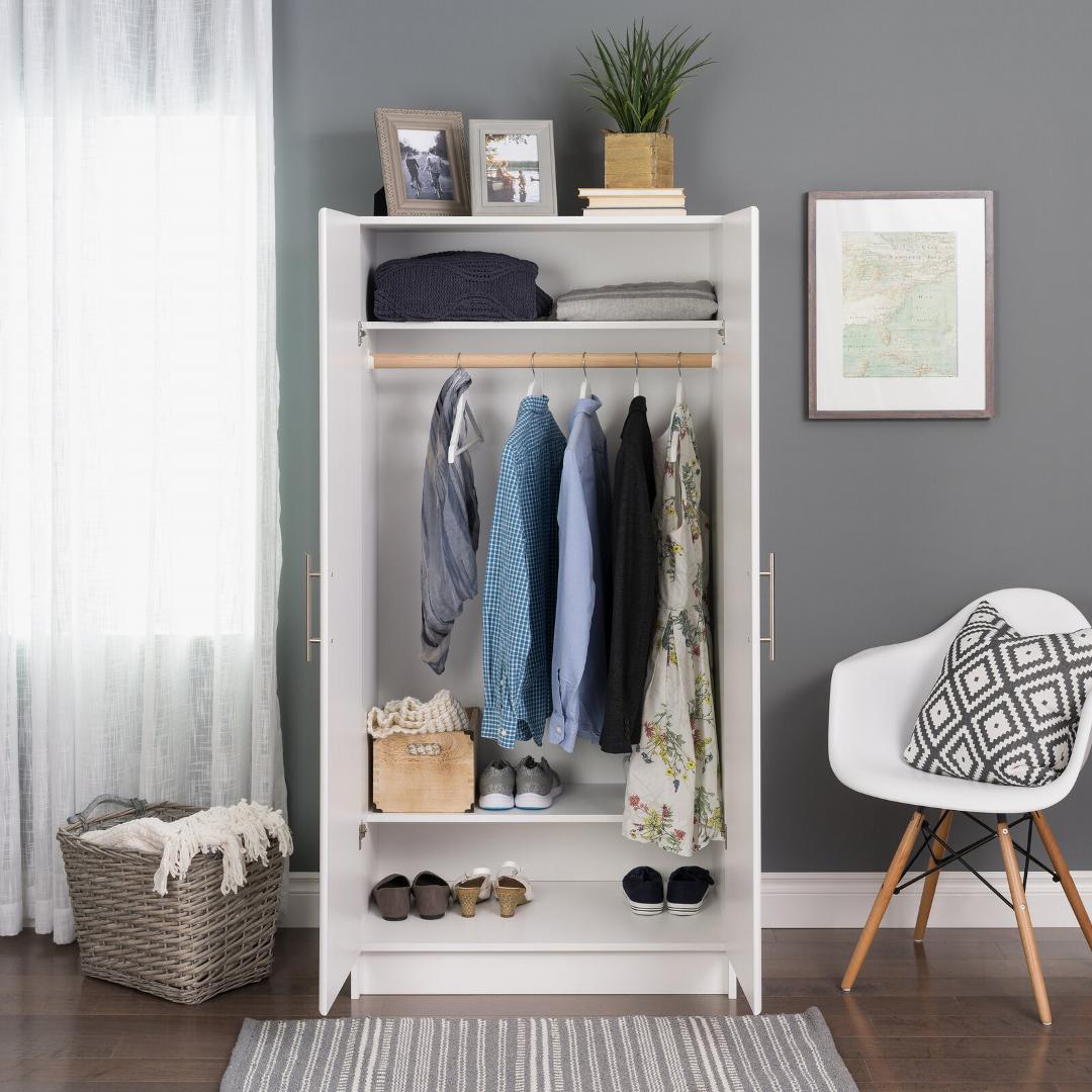 Tủ áo gia đình bằng gỗ đẹp tiện dụng SMLIFE Cynthia