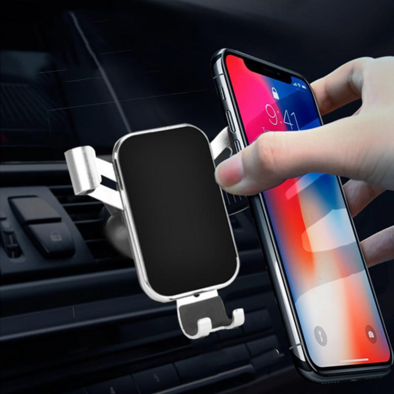 Giá đỡ điện thoại trên ô tô kẹp gắn cửa khe gió điều hoà xoay 360 độ vân cacbon tinh tế nhỏ gọn cho xe Toyota vios 2017