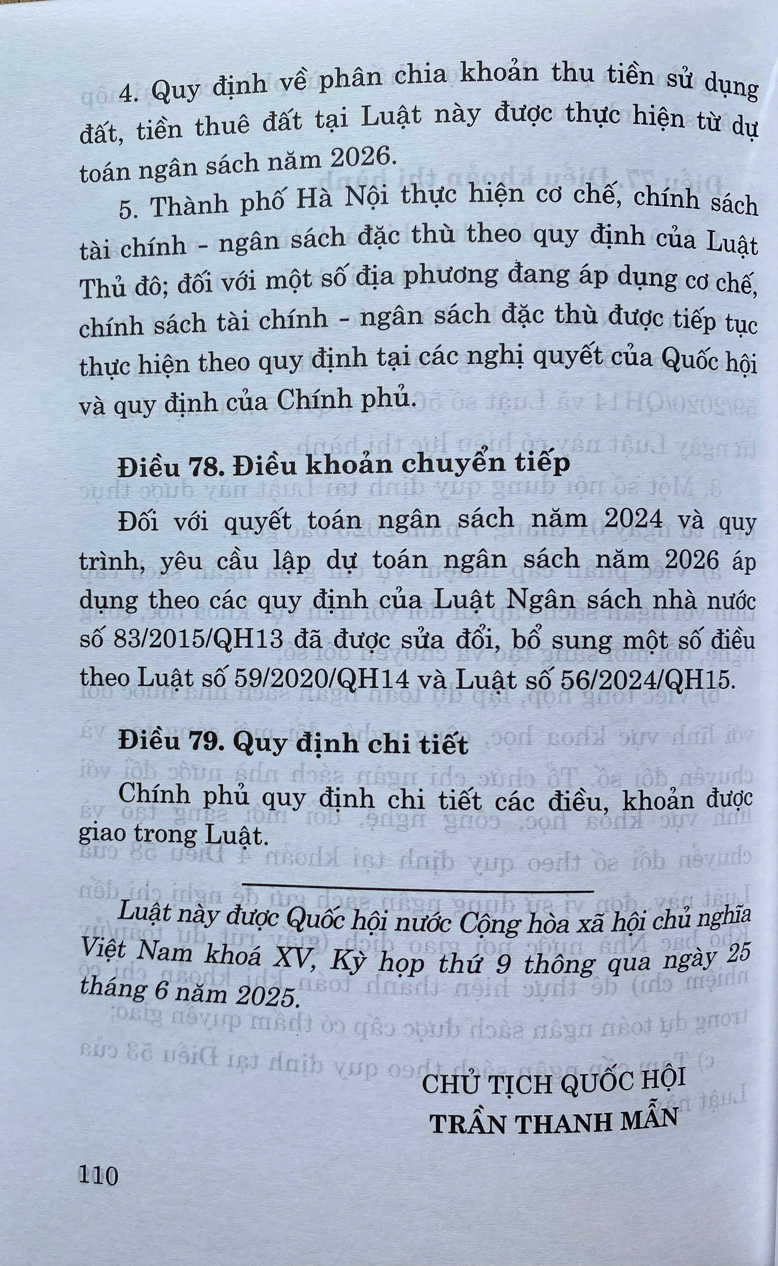 Luật Ngân Sách Nhà Nước Năm 2025