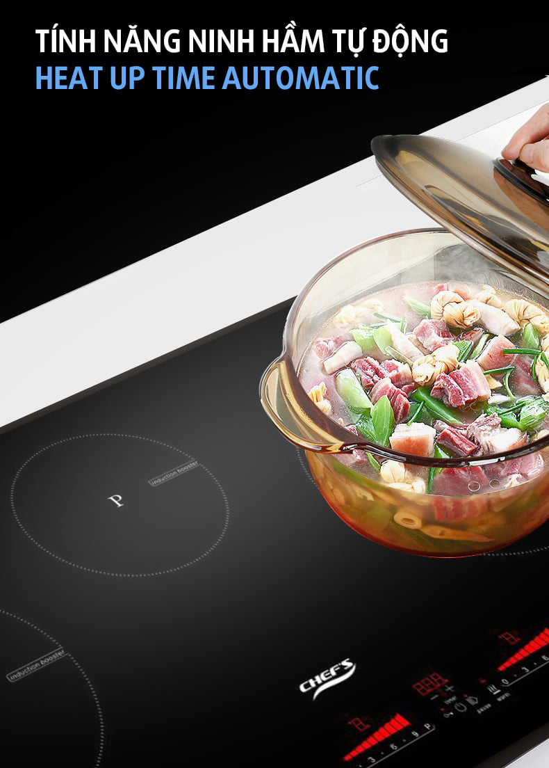 Bếp Từ 3 Vùng Nấu Chef