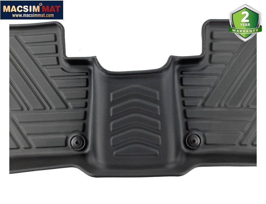 Thảm lót sàn xe ô tô Volvo XC90 2012- đến nay Nhãn hiệu Macsim chất liệu nhựa TPV cao cấp màu đen(FDW-051)