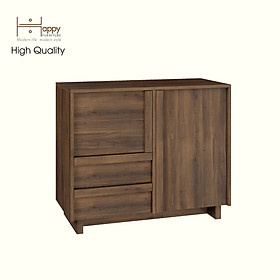 [Happy Home Furniture] MAVIS, Tủ đựng đồ 2 ngăn kéo - 2 cánh mở, 90cm x 42cm x 75cm ( DxRxC), TCM_158