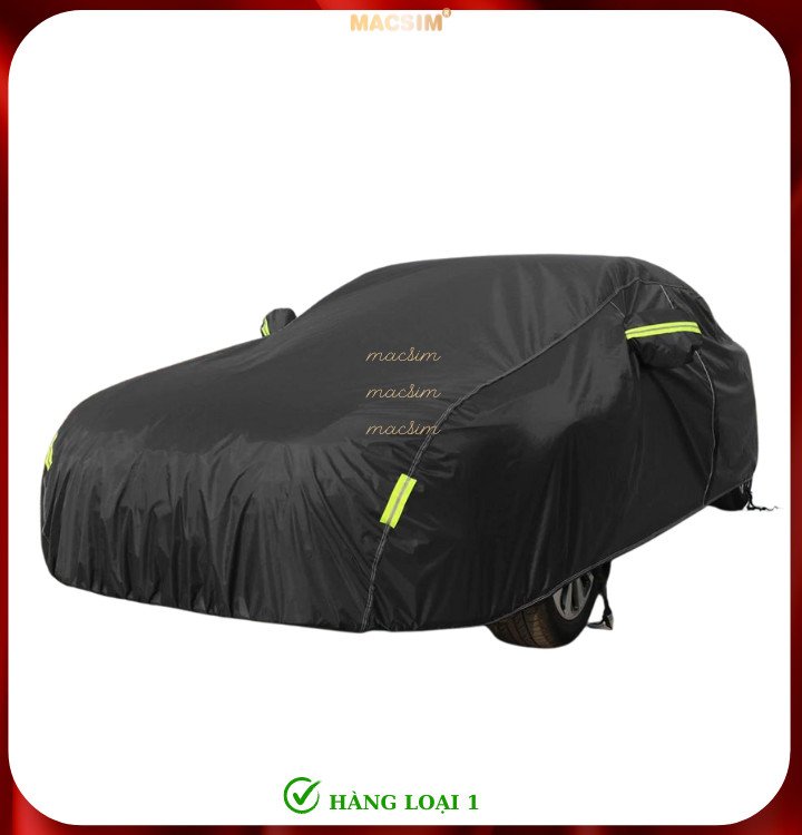 Bạt phủ ô tô thương hiệu MACSIM dành cho Mercedes-Benz A-Class Saloon - màu đen - bạt phủ trong nhà và ngoài trời