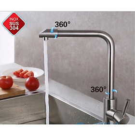 Vòi Rửa Chén Nóng Lạnh Inox SUS 304