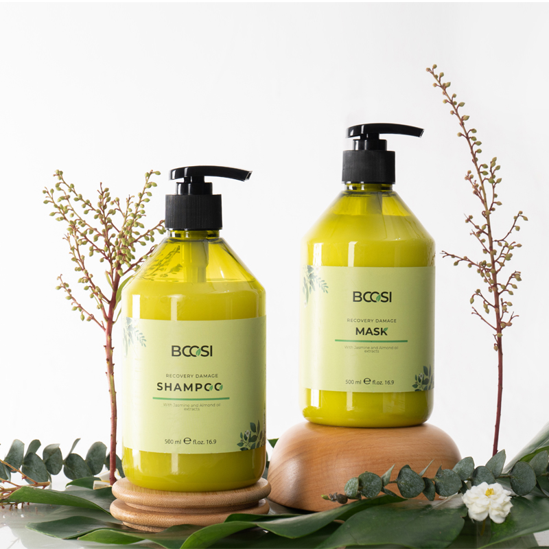 Cặp dầu gội - mặt nạ tóc Bcosi phục hồi hư tổn chuyên sâu và bảo vệ da đầu 500ml