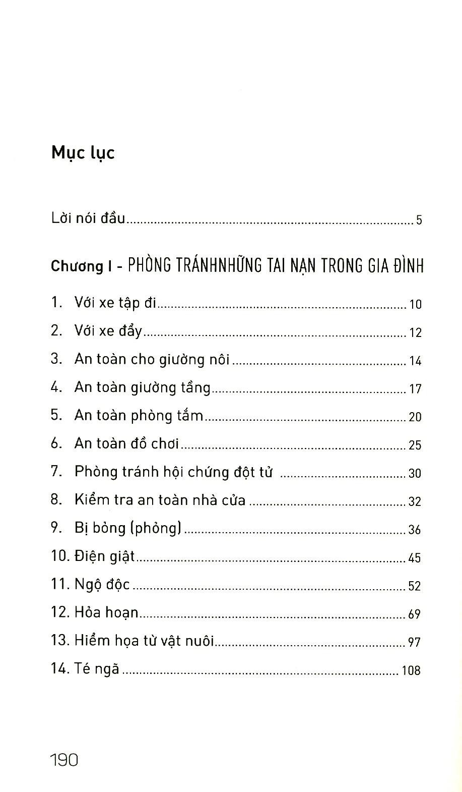 Phòng Ngừa Tai Nạn, Thương Tích Trong Gia Đình