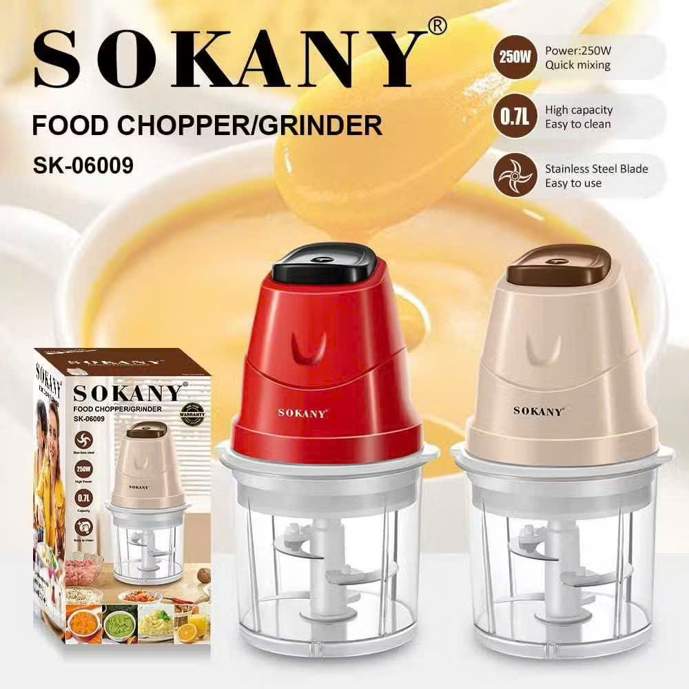 Máy Xay Thịt Đa Năng SK-06009, Công Suất 200W, Dung Tích 700ml, Xay Thịt Cá, Thực Phẩm, Sinh Tố, Xay Đá - HÀNG CHÍNH HÃNG MINIIN