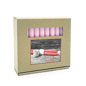 Hộp 30 nến taper Eden Candle FTRAMART EDC2324 cao 11 cm (Hồng)