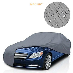 Bạt phủ ô tô chất liệu vải không dệt 3 lớp cao cấp thương hiệu MACSIM cho xe ô tô BMW 5 Series màu ghi