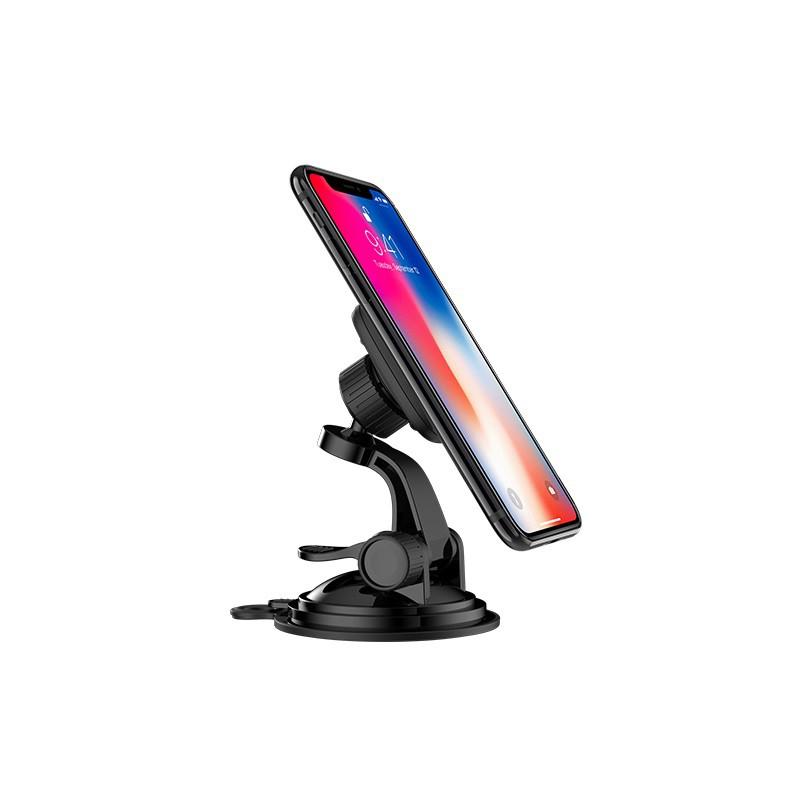 Giá đỡ điện thoại HOCO CA28 trên xe hơi ô tô Dành cho điện thoại i-Phone iP Huawei Samsung Oppo Realme