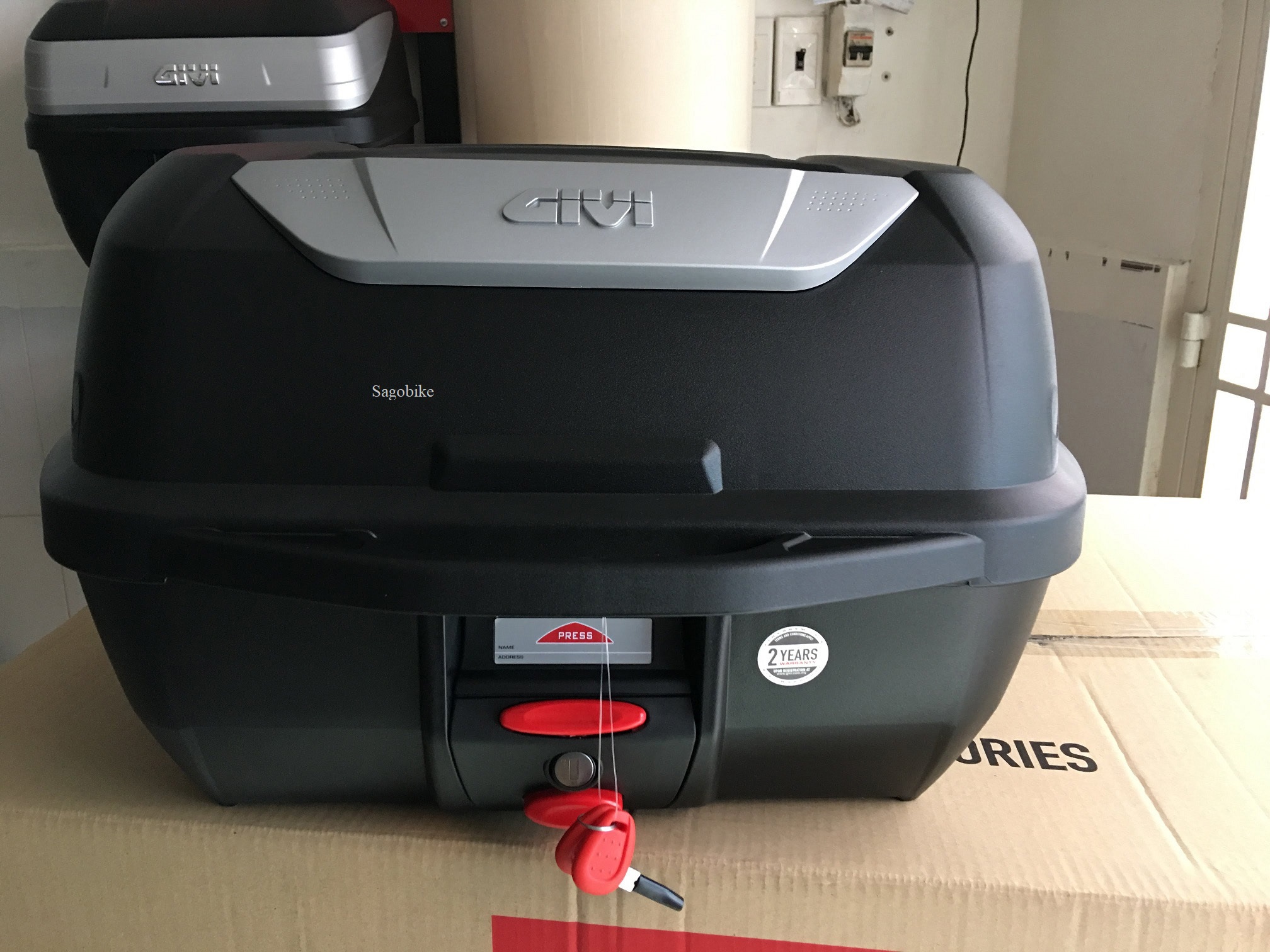 Thùng Givi E43NTL, tựa lưng BE3N V2, baga HRV Winner X 2022, thùng xe WinnerX V3