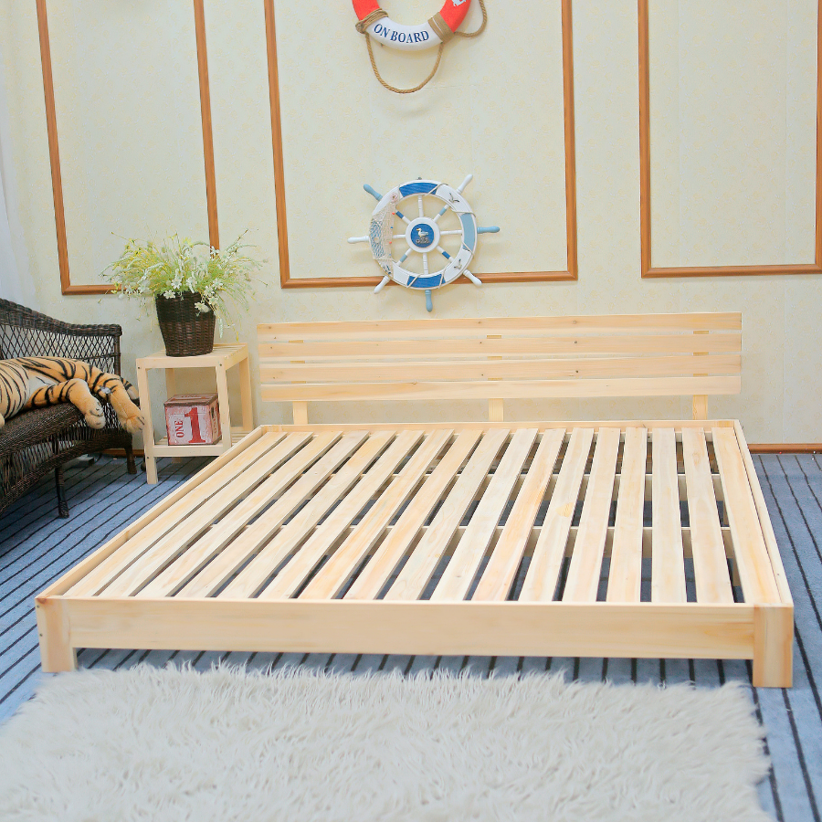 Giường ngủ gỗ CT05 Juno Sofa màu vàng nhạt