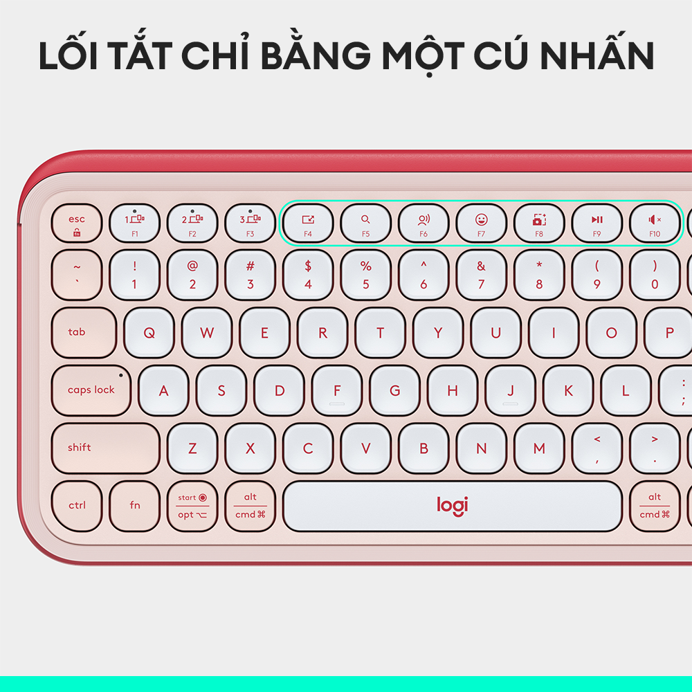 Bàn phím Bluetooth không dây Logitech POP ICON KEYS - Hàng Chính Hãng