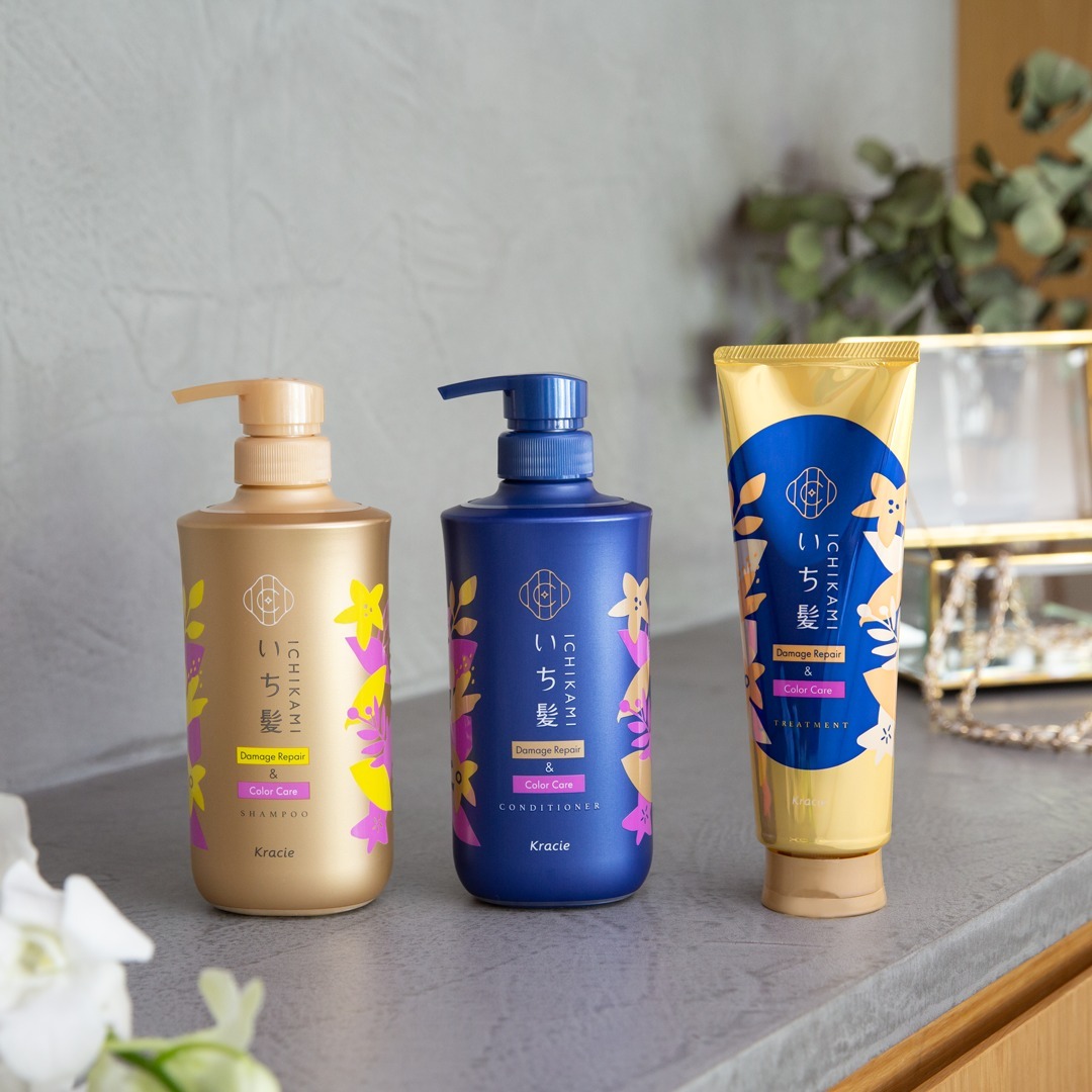 Dầu Gội Phục Hồi Hư Tổn Dành Cho Tóc Nhuộm Kracie Ichikami Damage Repair & Color Care Shampoo (Chai 480ML)