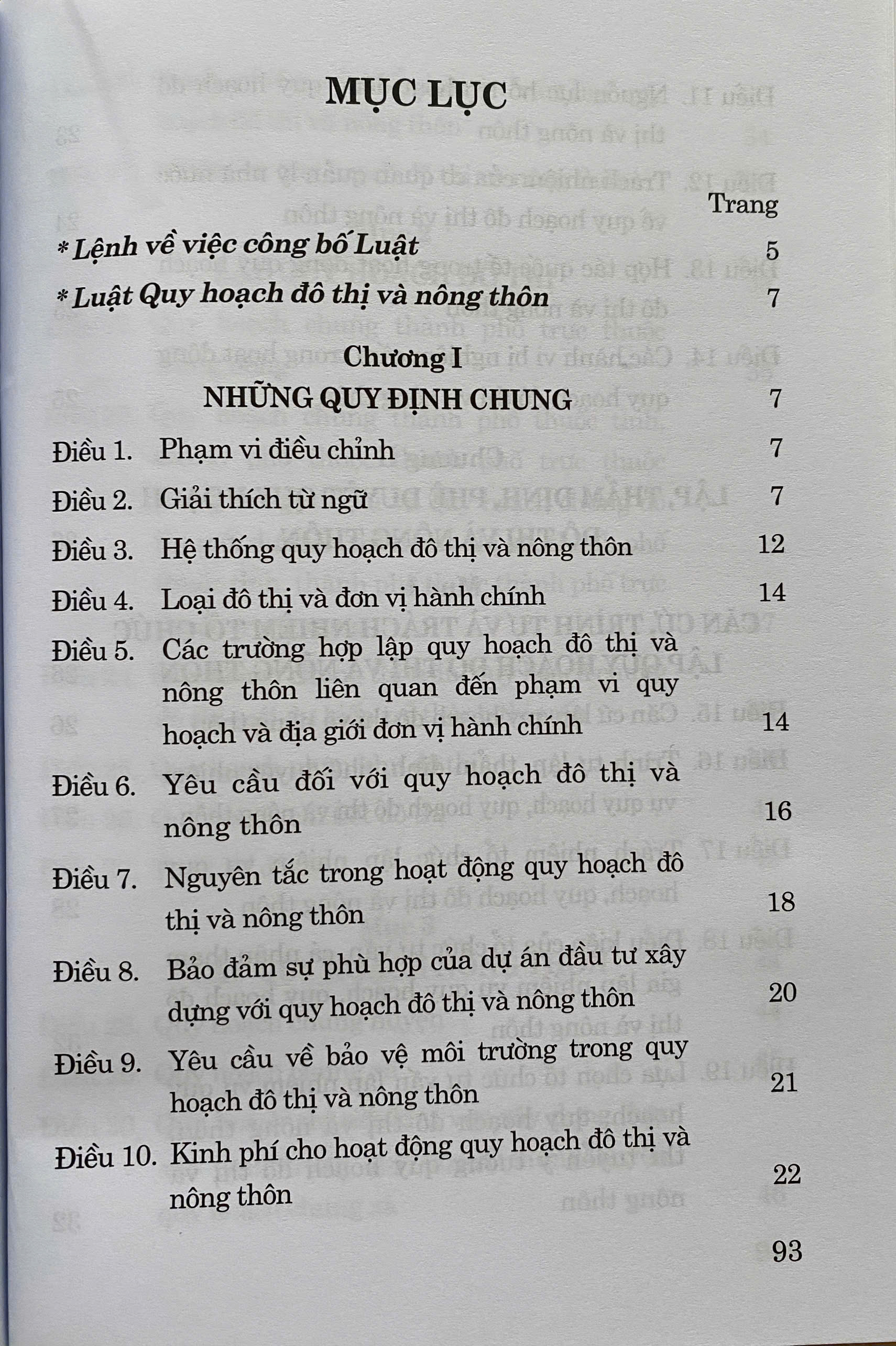 Luật Quy Hoạch Đô Thị và Nông Thôn Năm 2024