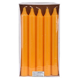 Hộp 15 cây nến thơm thẳng Quang Minh Candle FTRAMART EDC2317 cao 15cm (Vàng chanh / Hương sả chanh)