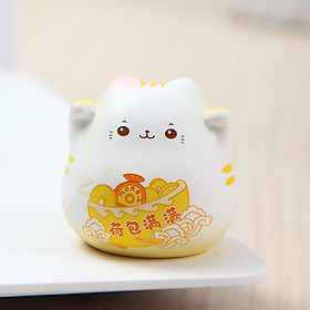 Bộ Mèo May Mắn Cầu Phúc Khí Để Ô Tô, Trang Trí, Quà Tặng_ Hàng Chính Hãng