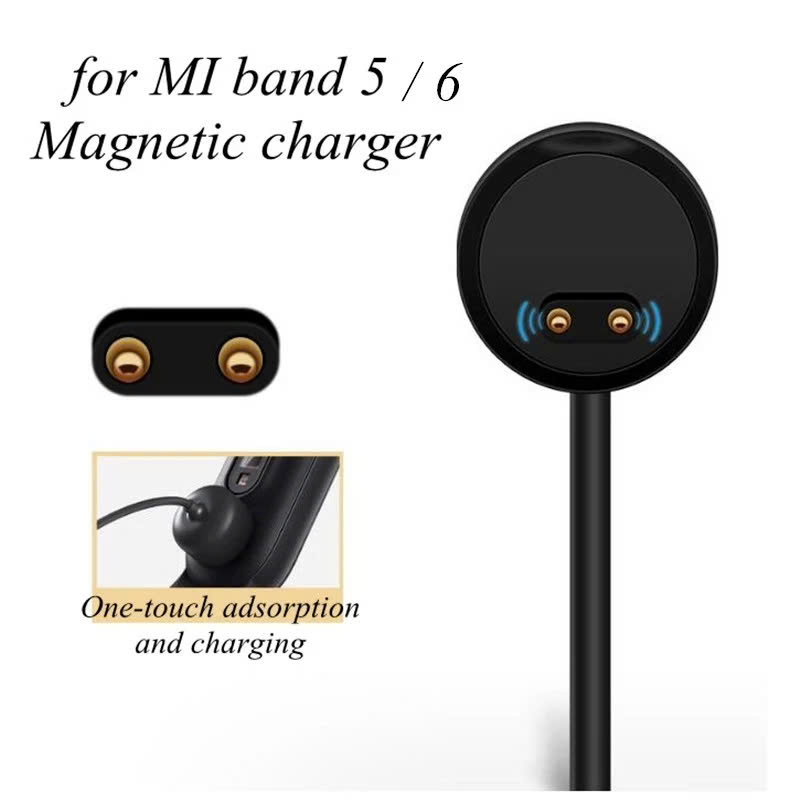 Dây Cáp Sạc Từ Tính cho Đồng Hồ Xiaomi Mi Band 5/ Mi Band 6/ Mi Band 7 - Hàng Nhập Khẩu