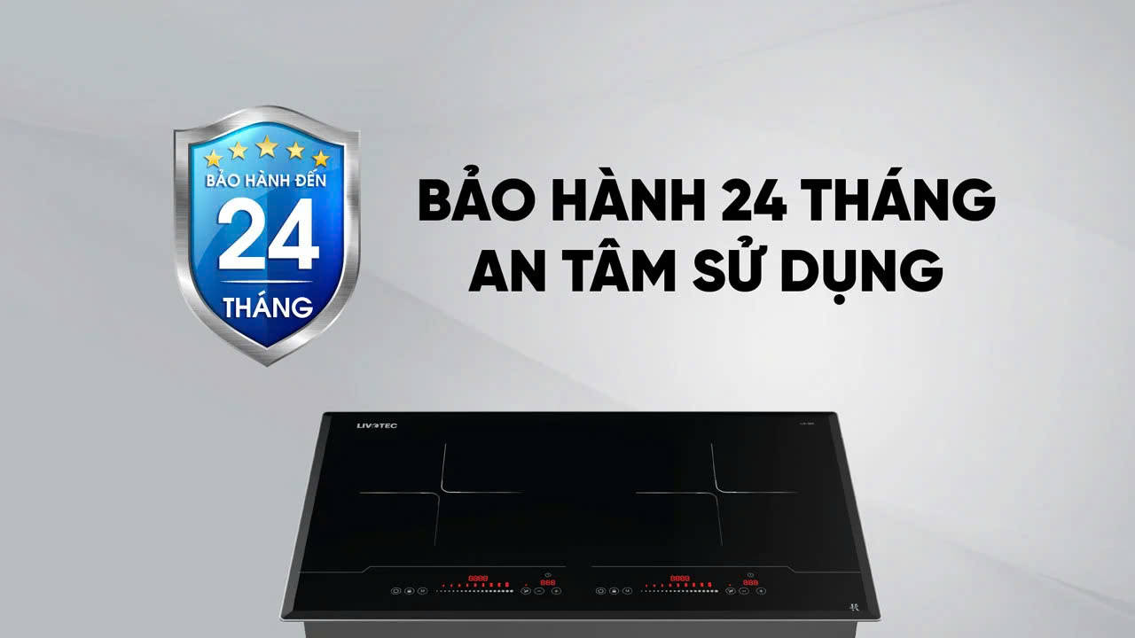 Bếp điện từ đôi Livotec LID-888 4.000W 9 mức công suất - Miễn phí vận chuyển toàn quốc - Bảo hành 24 tháng - Hàng chính hãng