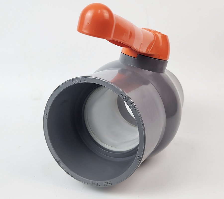 Van uPVC thân đúc bi nhưa ABS 90, 114mm Eurolife EL-VN (tay cam)