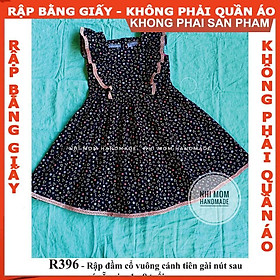 Rập giấy A0 đầm bé gái mã R396 (BẢN VẼ)