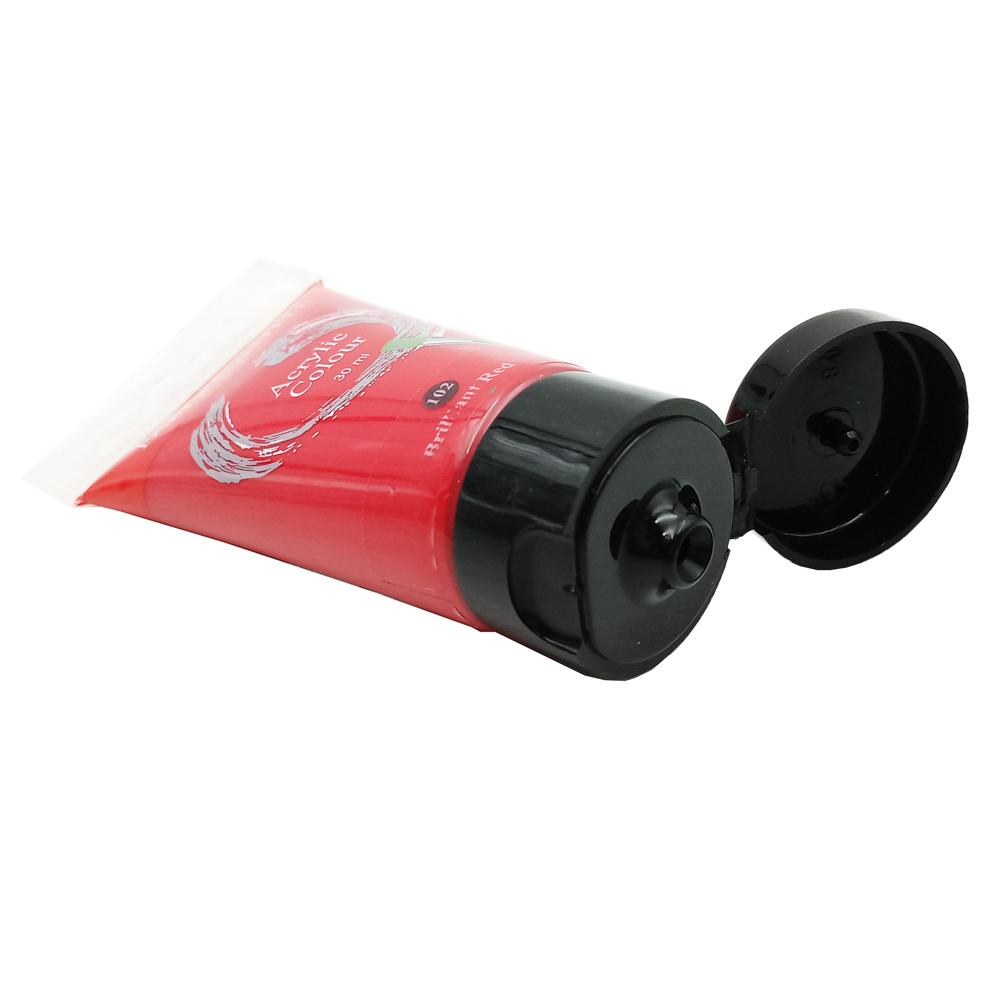 Tuýp màu vẽ acrylic 30ml briliant red (đỏ tươi) Faber 183021