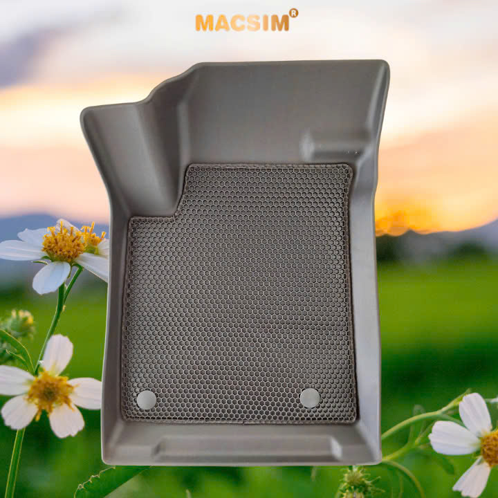 Thảm ô tô sd3 2 lớp dạng lưới lục giác MG5 2021-2024+ màu đen - bề mặt cao su siêu sạch - Macsim
