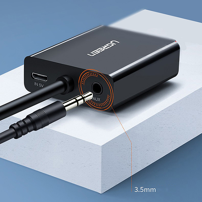 Cáp Chuyển đổi VGA sang HDMI + Audio 3.5mm UGREEN 50945 - Hàng chính hãng