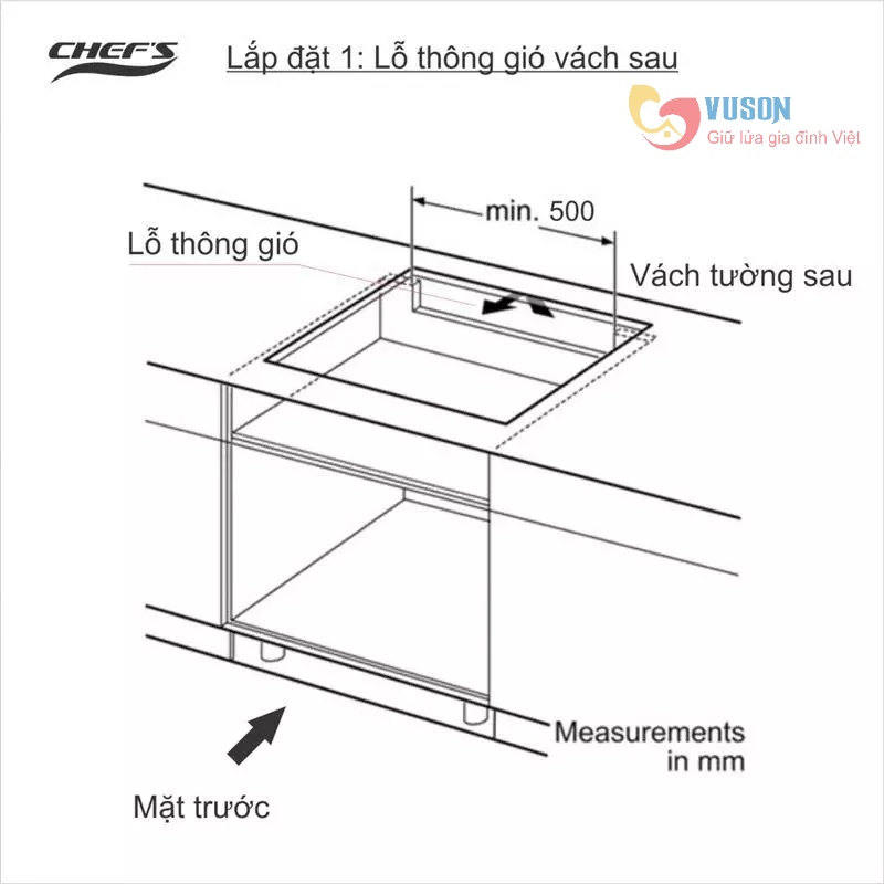 Bếp từ đôi Chefs IH555- Hàng chính hãng