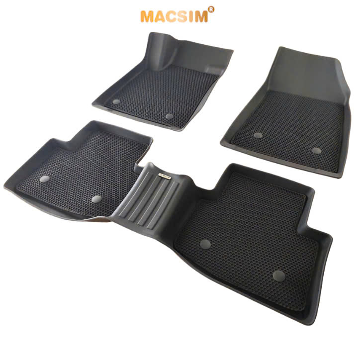 Thảm ô tô sd3 2 lớp dạng lưới lục giác MG5 2021-2024+ màu đen - bề mặt cao su siêu sạch - Macsim